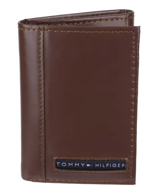 Tommy Hilfiger Men's Genuine Leather Trifold Wallet