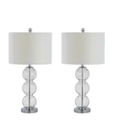 Jonathan Y Bella Glass Triple-Sphere Led Table Lamp - Set of 2