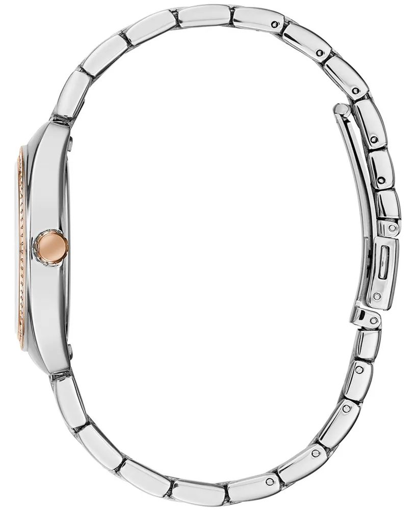 Caravelle Designed by Bulova Women's Crystal Two-Tone Stainless Steel Bracelet Watch 32mm - Two