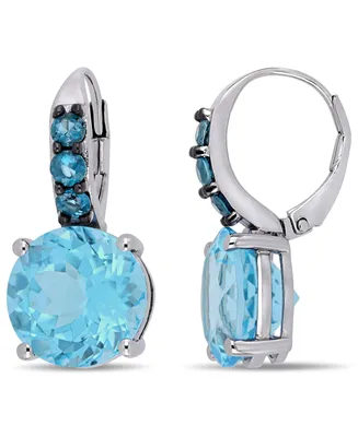 Blue Topaz (15-1/4 ct.t.w.) Drop Earrings in Sterling Silver