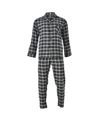 Hanes Men's Flannel Plaid Pajama Set