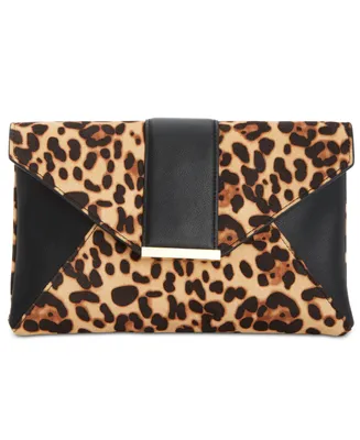 I.n.c. International Concepts Luci Leopard Print Clutch, Created for Macy's