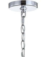 Jonathan Y Nira 9.75" Adjustable 3D Color Burst Glass/Metal Pendant