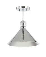 Jonathan Y Nick 11" Metal Led Semi-Flush Mount