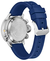 Citizen Eco-Drive Men's Promaster Aqualand Blue Silicone Strap Watch 46mm