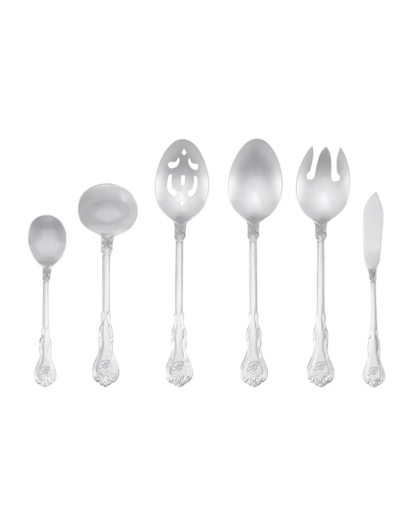 Riverridge Bouquet 46 Piece Monogrammed Flatware Set - H, Service for 8