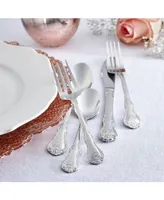 Riverridge Bouquet 46 Piece Monogrammed Flatware Set - K, Service for 8