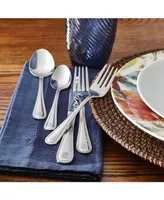 Riverridge Beaded 46 Piece Monogrammed Flatware Set - D, Service for 8