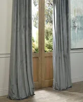 Half Price Drapes Natural Grey Signature Velvet Blackout Curtain