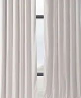 Half Price Drapes Porcelain White Signature Velvet Blackout Curtain