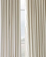 Half Price Drapes Ivory Signature Extra Wide Velvet Blackout Curtain