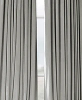 Half Price Drapes Silver Grey Signature Extra Wide Velvet Blackout Curtain