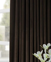 Half Price Drapes Java Signature Extra Wide Velvet Blackout Curtain