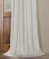 Half Price Drapes Reflection Grey Signature Velvet Blackout Curtain