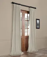 Half Price Drapes Cool Beige Signature Velvet Blackout Curtain