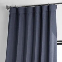 Half Price Drapes Wild Blue Textured Bellino Room Darkening Curtain