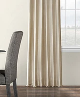 Half Price Drapes Antique Beige Faux Silk Taffeta Blackout Curtain