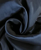 Half Price Drapes Navy Blue Faux Silk Taffeta Blackout Curtain