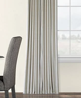 Half Price Drapes Warm Off White Signature Extra Wide Velvet Blackout Curtain