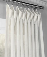 Half Price Drapes Double Layered Off White Extra Wide Sheer Curtain