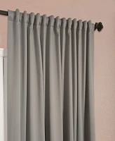 Half Price Drapes Neutral Grey Extra Wide Room Darkening Curtain