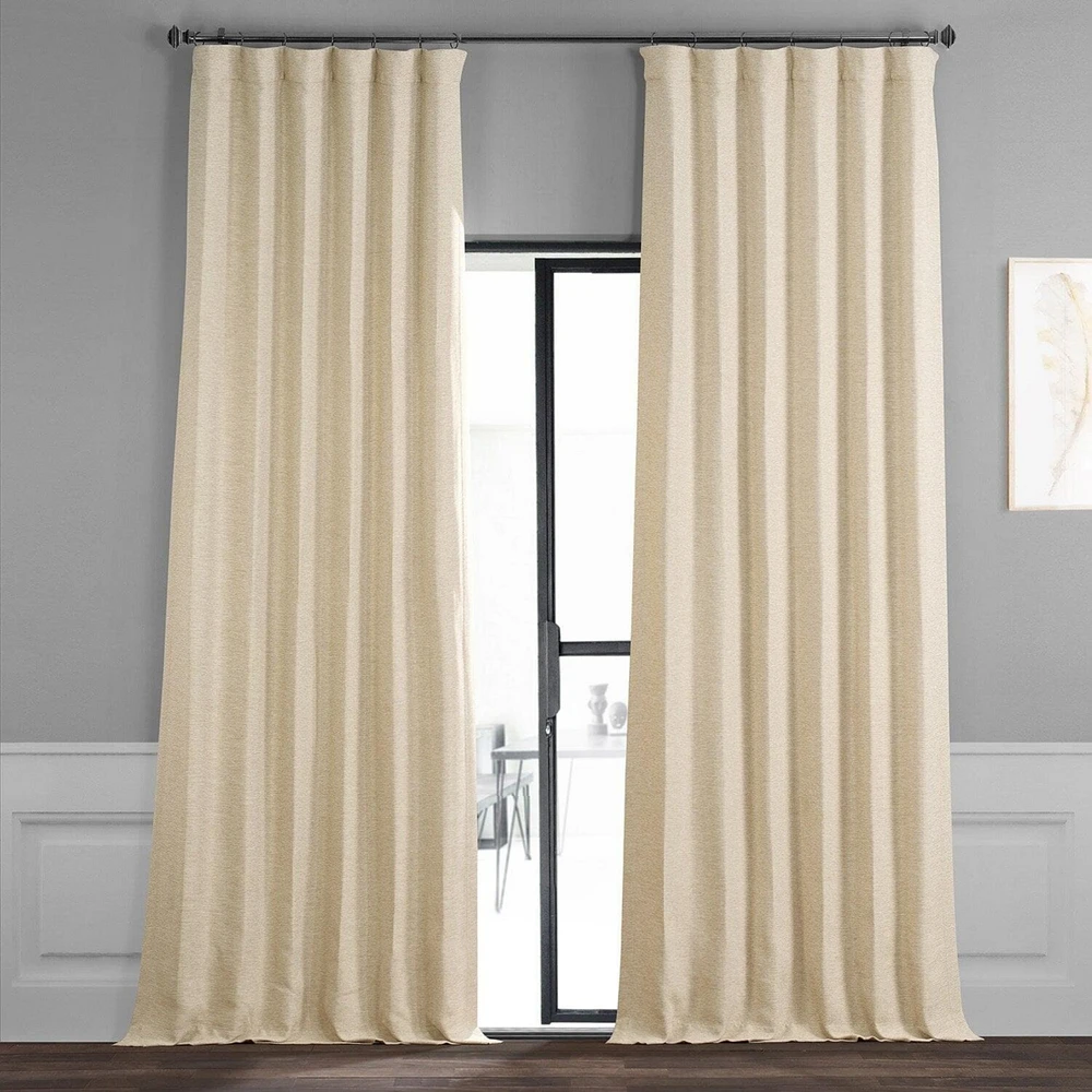 Half Price Drapes Candlelight Textured Bellino Room Darkening Curtain