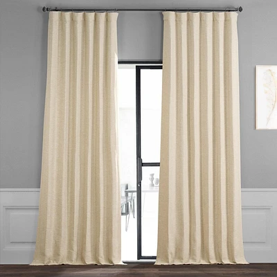 Half Price Drapes Candlelight Textured Bellino Room Darkening Curtain