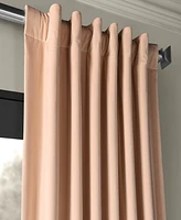 Half Price Drapes Rosey Dawn Signature Velvet Blackout Curtain