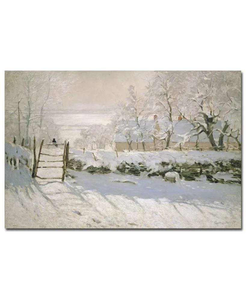 Claude Monet 'The Magpie, 1869' Canvas Art