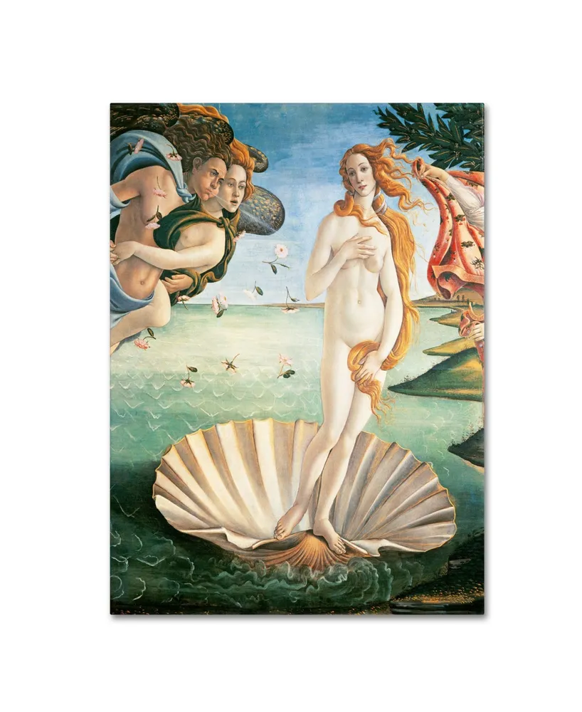 Sandro Botticelli 'Birth of Venus 1484' Canvas Art - 32" x 24"