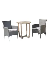 Ellie Outdoor 3pc Bistro Set