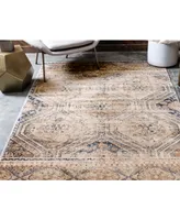 Bayshore Home Odette Ode5 Navy Blue 5' x 8' Area Rug