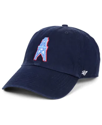 '47 Brand Houston Oilers Clean Up Strapback Cap