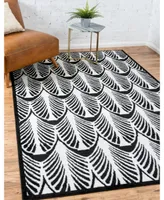 Bayshore Home Politan Pol6 Black 5' x 8' Area Rug