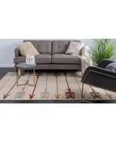 Bayshore Home Jasia Jas09 Beige 5' x 8' Area Rug