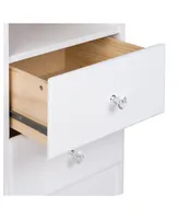 Prepac Astrid 2-Drawer Nightstand with Acrylic Knobs