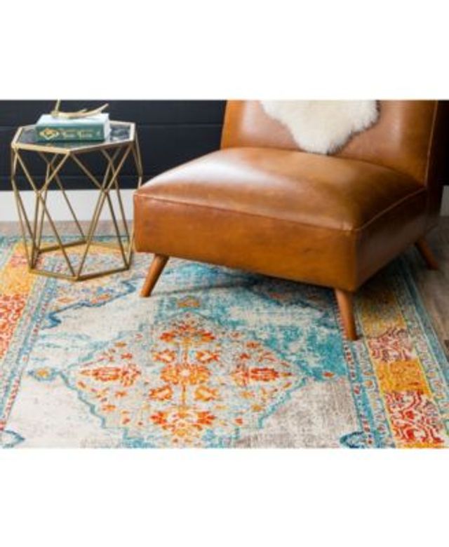 Bayshore Home Brio Bri1 Blue Rug