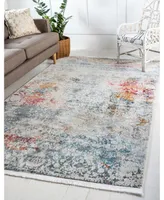 Bayshore Home Kenna Ken3 Ivory 5' 5" x 8' Area Rug