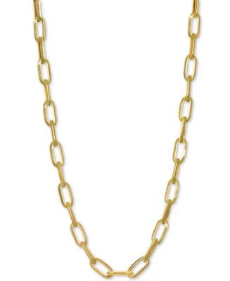 Paperclip Link 24" Chain Necklace in 14k Gold