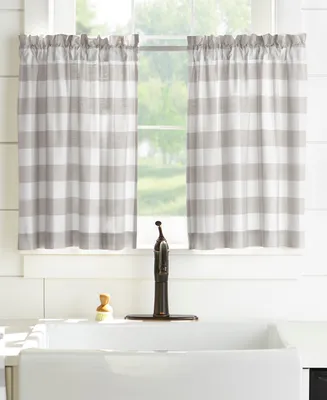 Elrene Home Fashions Farmhouse Living Buffalo Check Window Tier Set