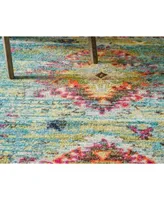 Global Rug Design Brio Bri9 Turquoise Area Rug Collection