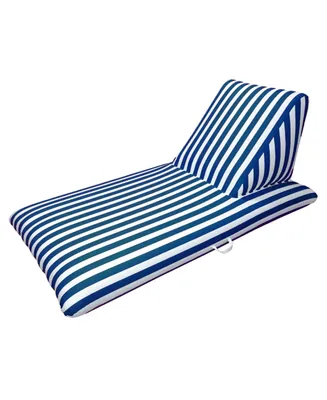 Drift and Escape Navy Blue Swimming Pool Chaise Lounge - Morgan Dwyer Signature