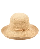 Angela & William Raffia Roll Up Brim Sun Cloche Hat