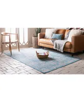 Bayshore Home Outdoor Pashio Pas8 Light Aqua 5' x 8' Area Rug