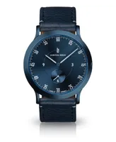 Lilienthal Berlin L1 All Blue Leather Watch 37mm