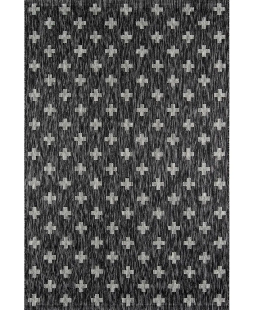 Novogratz Villa Vi- Charcoal 7'10" x 10'10" Outdoor Area Rug