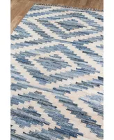 Novogratz California Cal-2 Blue 2'3" x 8' Runner Area Rug