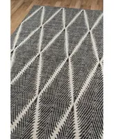 River Riv 1 Machine Washable Beacon Black Area Rug Collection