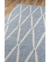 Erin Gates River Riv-1 Machine-Washable Beacon Denim 5' x 7'6" Area Rug