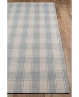 Erin Gates Marlborough Mlb-1 Charles Light Blue 2'3" x 8' Runner Area Rug